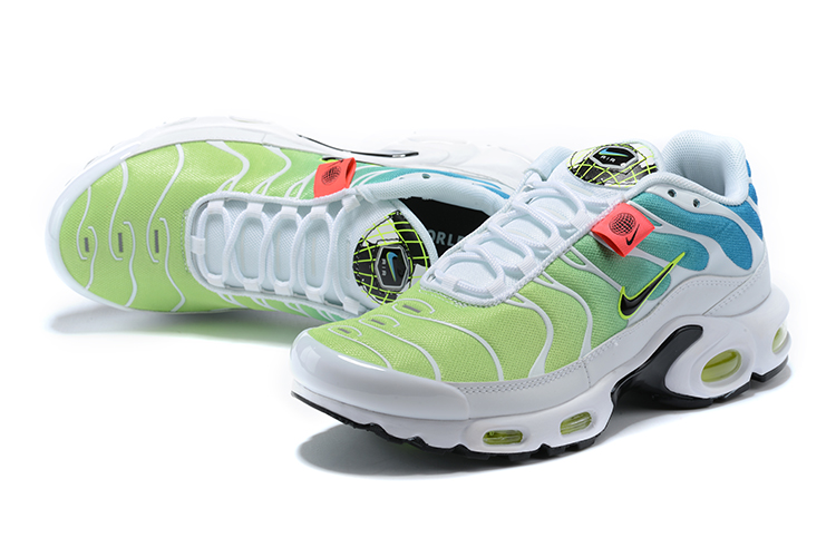 Nike Air Max Plus Colorful White Green Blue Black Shoes